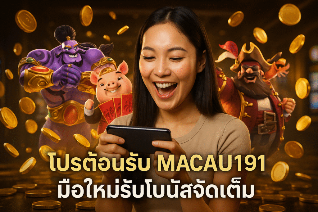 โปรต้อนรับ MACAU191 มือใหม่รับโบนัสจัดเต็ม