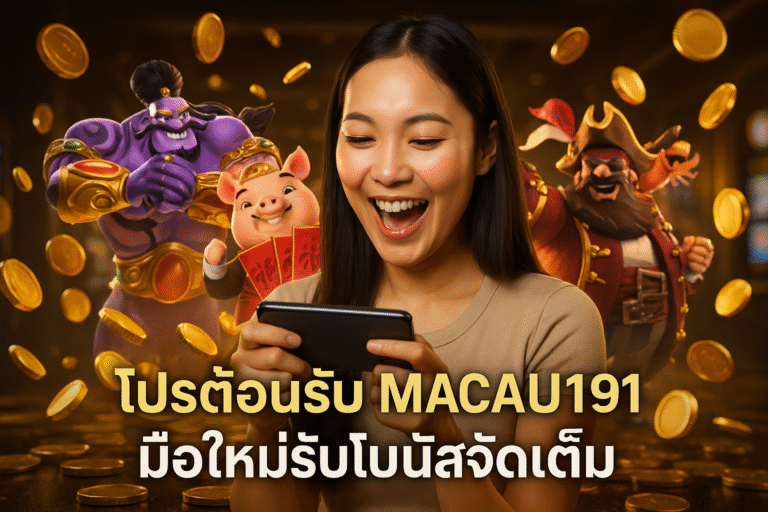 โปรต้อนรับ MACAU191 มือใหม่รับโบนัสจัดเต็ม