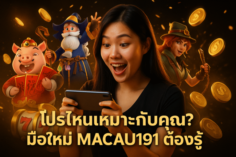โปรไหนเหมาะกับคุณ? มือใหม่ MACAU191 ต้องรู้
